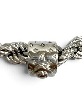 Louis Vuitton Necklace LV Rope Monogram Silver
